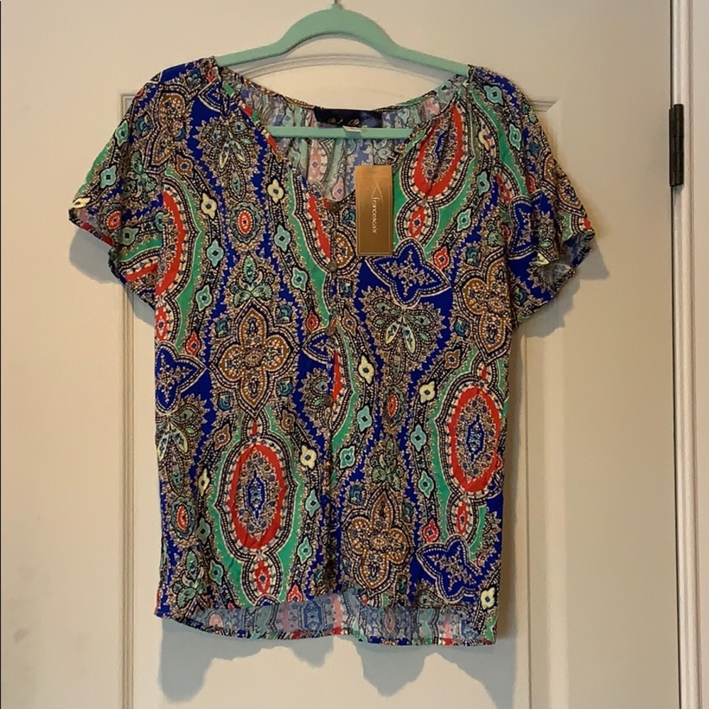 Blue rain blouse